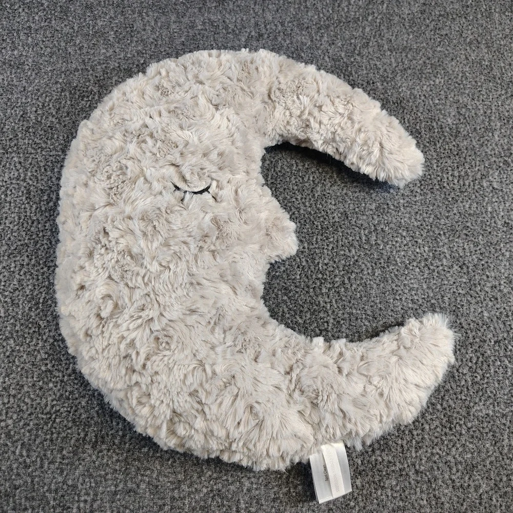 Hobby Lobby Sleeping Half Moon Shaped Pillow Nursery Bed Plush Discontinued HTF